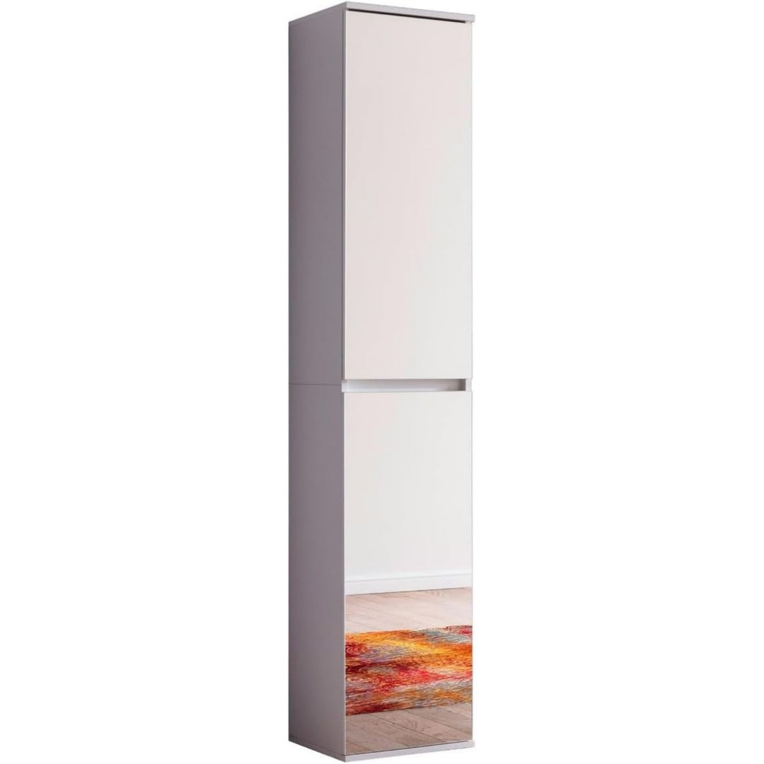 spiegelschrank weiss melamin 37 x 191 x 34 cm