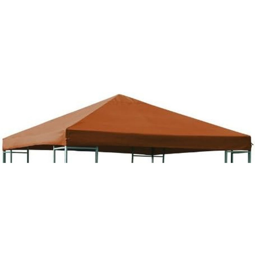 ersatzdach dachplane fuer pavillon 3x3 meter farbe terracotta wasserdicht beschichtet