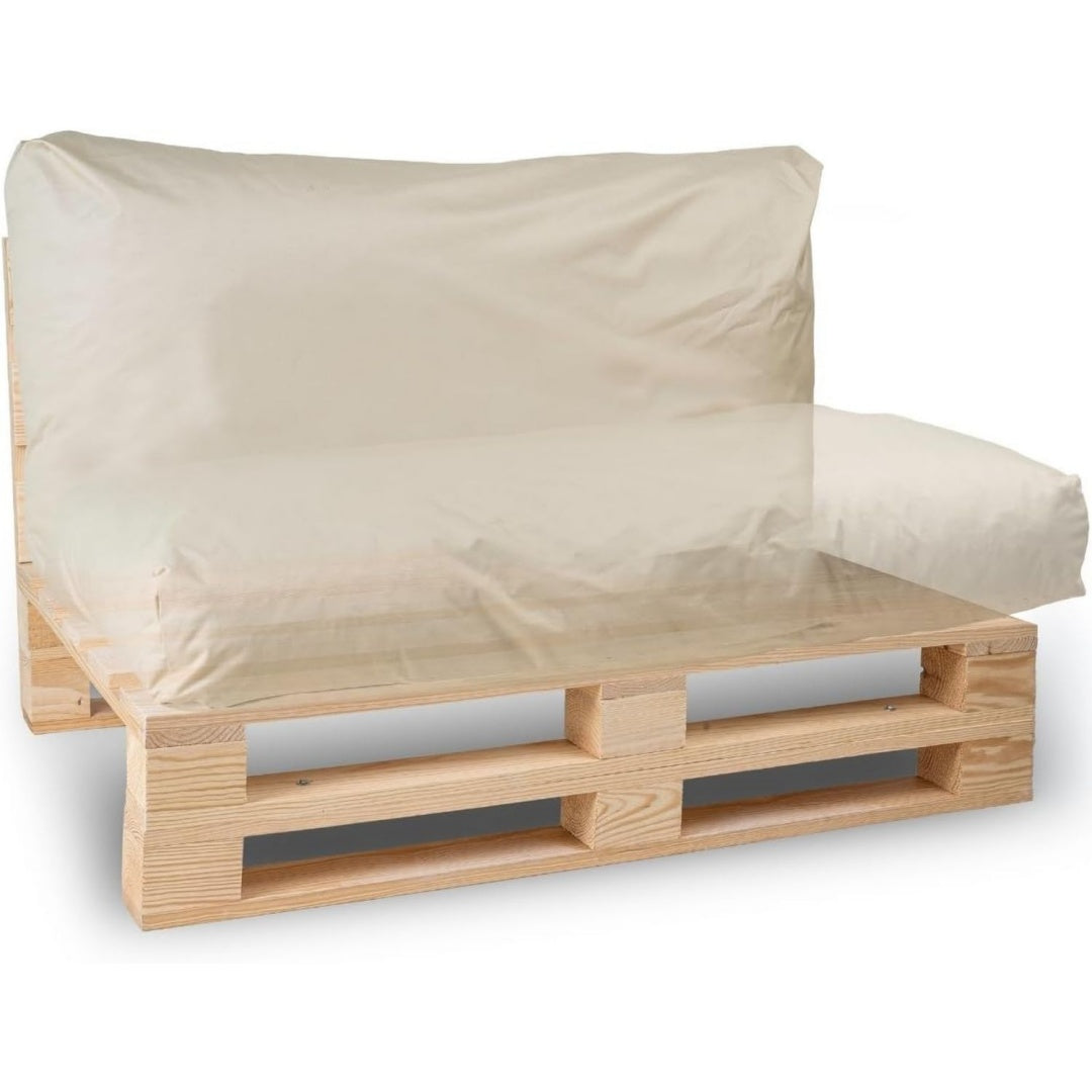 palettenkissen outdoor wasserdicht abnehmbar - schaumstoffpolsterung bequem - polster ideal fuer europaletten palettenmoebel gartenmoebel sitz- oder rueckenkissen 120x60 cm beige